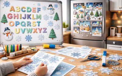 Děti a magnety 14: Zábavná magnetická zimní výzdoba. Tvořte s dětmi